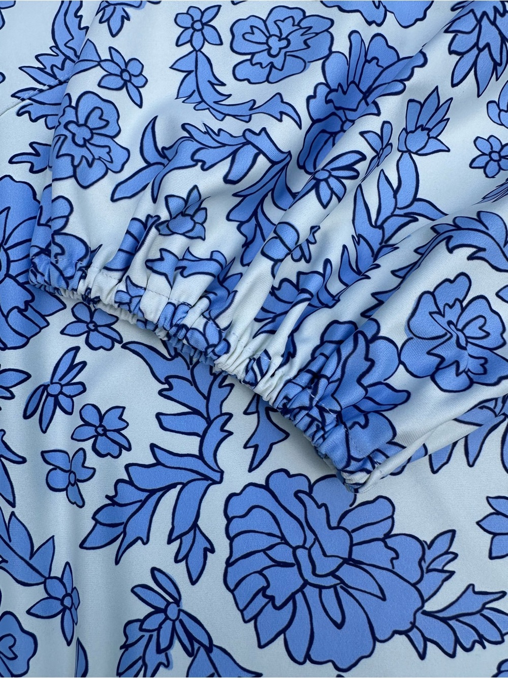 Smith & Quinn White and Blue Floral Blouse